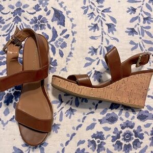 Franco Sarto Brown Wedges